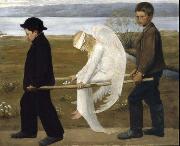 Hugo Simberg The Wounded Angel from 1903, oil painting reproduction
